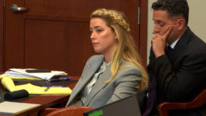 amber heard appears in court