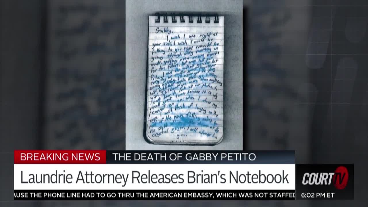 Laundrie Family Attorney Releases Brian's Notebook Court TV Video