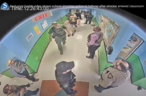 surveillance video of Uvalde elementary