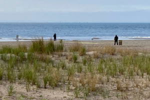 police at coney island beach