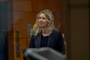 Elizabeth Holmes arrives at federal court in 2022.