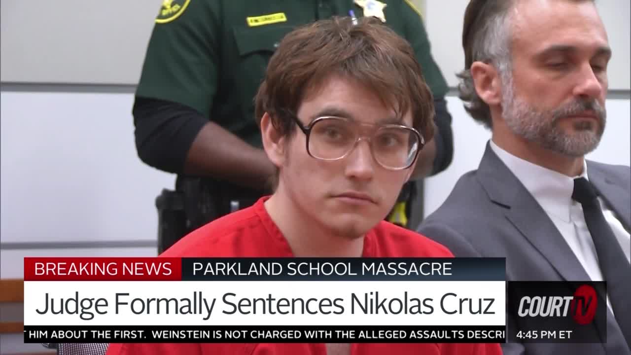 Parkland School Massacre Nikolas Cruz Formally Sentenced Court Tv Video 4658