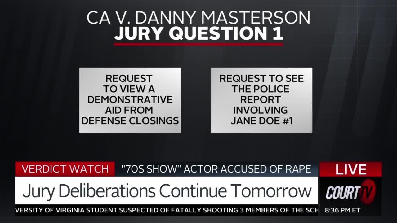 Jury Question in Danny MastersonCase Deliberations Court TV Video