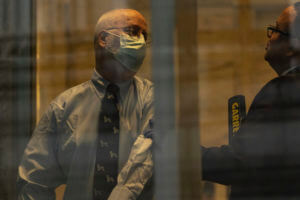 Robert Hadden waits in line at the federal court, Monday, Jan. 9, 2023