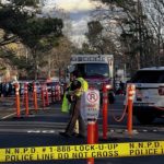 The scene outside Richneck Elementary School in Newport News, Friday, Jan. 6, where police say a teacher was shot