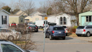 Police responds to the scene in Chesapeake Tuesday, Jan. 10, 2023