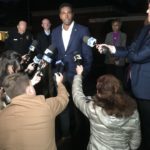 Newport News Mayor Phillip Jones updates the media after a 6-year-old student at Richneck Elementary School shot a teacher Friday afternoon.