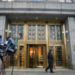 federal court officer patrols outside federal court, where a jury found Sayfullo Saipov guilty of killing eight people