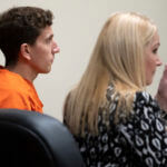 Bryan Kohberger, left, with his attorney, public defender Anne Taylor, right,