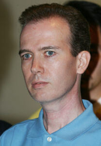John Mark Karr is shown in this file photo taken Aug. 17, 2006, in Bangkok, Thailand.