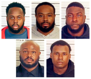 Memphis 5 in Tyre Nichols death mugshots