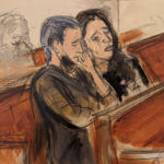 two unidentified members of the audience react as the verdict for Sayfullo Saipov is read