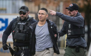 Solomon Pena is taken into custody by Albuquerque Police