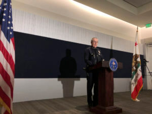 Los Angeles Police Chief Michel Moore discusses recent fatal police shootings during a news conference on Wednesday, Jan. 11