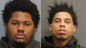 booking photos of Devaunte Hill and James Cowen