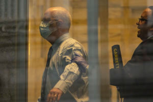 Robert Hadden waits in line at the federal court, Monday, Jan. 9, 2023