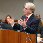 Innocence Project Co-Founder and Special Counsel Barry Scheck speaks during a hearing for Albert 