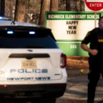 Police respond to a shooting at Richneck Elementary School