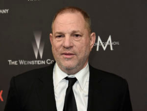 Harvey Weinstein arrives at The Weinstein Company and Netflix Golden Globes afterparty Jan. 8, 2017