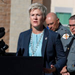 Mary Carmack-Altwies speaks during a news conference