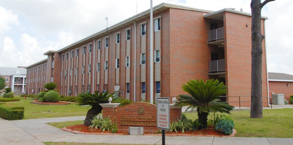 Exterior of federal prison