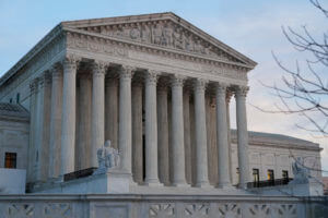 The Supreme Court building is seen on Capitol Hill