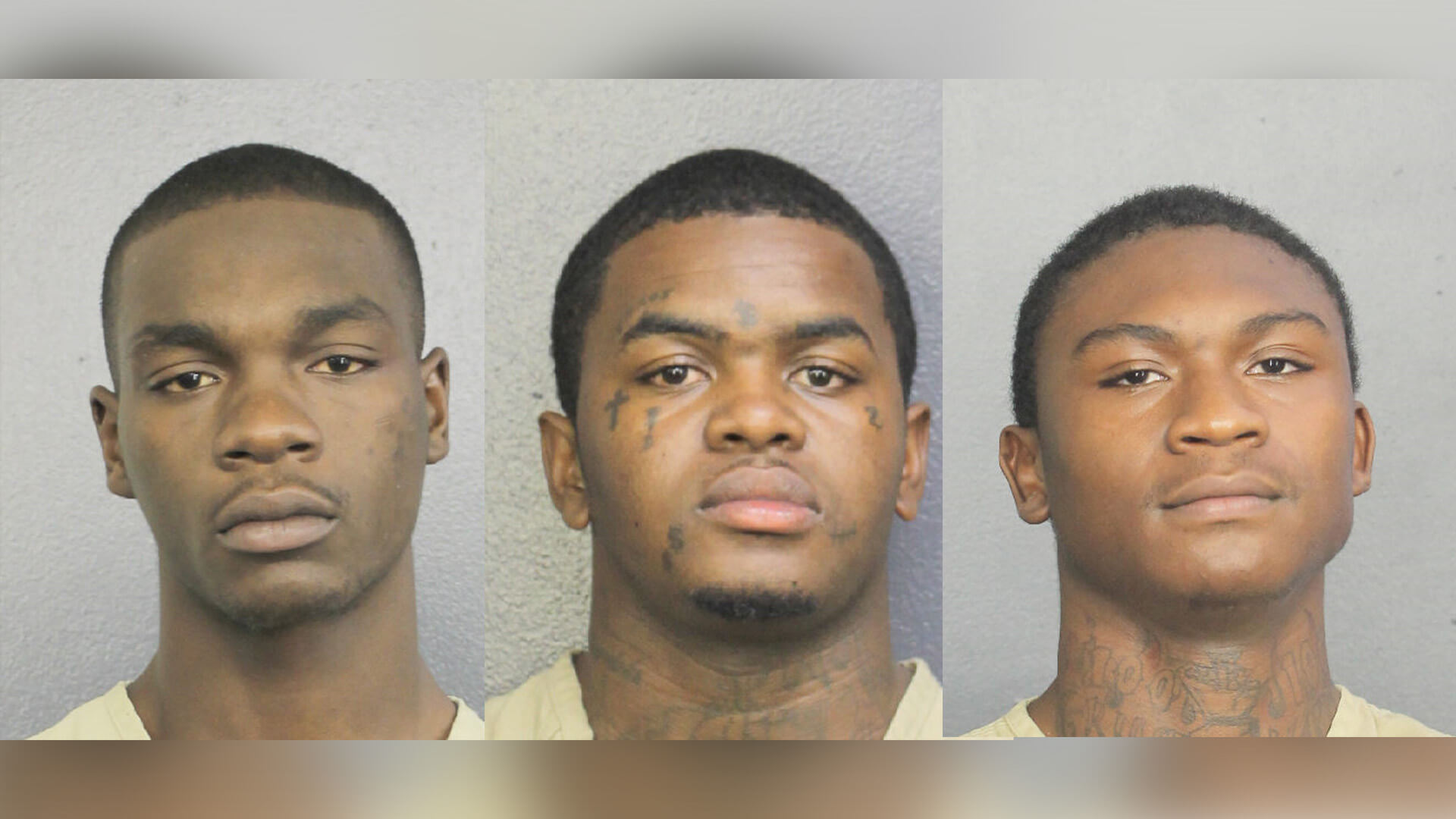 Michael Boatwright, Dedrick Williams and Trayvon Newsome mugshots