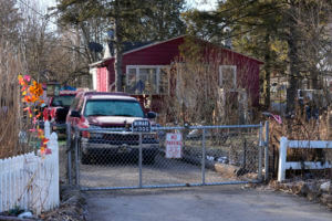 Exterior scene of the residence of Anthony McRae, in Lansing, Mich