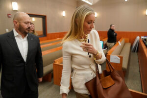 Actor Gwyneth Paltrow enters the courtroom