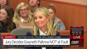 Paltrow reacts to verdict.