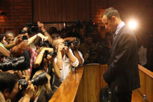 Oscar Pistorius as he appears at a bail hearing