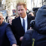 Prince Harry arrives at the Royal Courts Of Justice