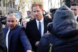 Prince Harry arrives at the Royal Courts Of Justice