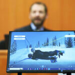 Doctor shows accident simulation during Gwyneth Paltrow's trial.