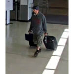 Airport surveillance camera shows alleged suspect Marc Muffley.