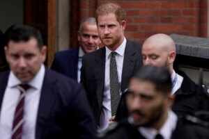 Prince Harry leaves the Royal Courts Of Justice