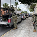 Mexican army soldiers prepare a search mission for four U.S. citizens kidnapped by gunmen