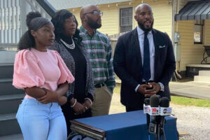 Marissa Barnwell, her family, and her attorney.