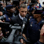Oscar Pistorius leaves the High Court in Pretoria