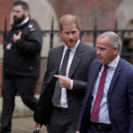 Prince Harry leaves the Royal Courts Of Justice