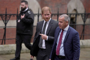 Prince Harry leaves the Royal Courts Of Justice