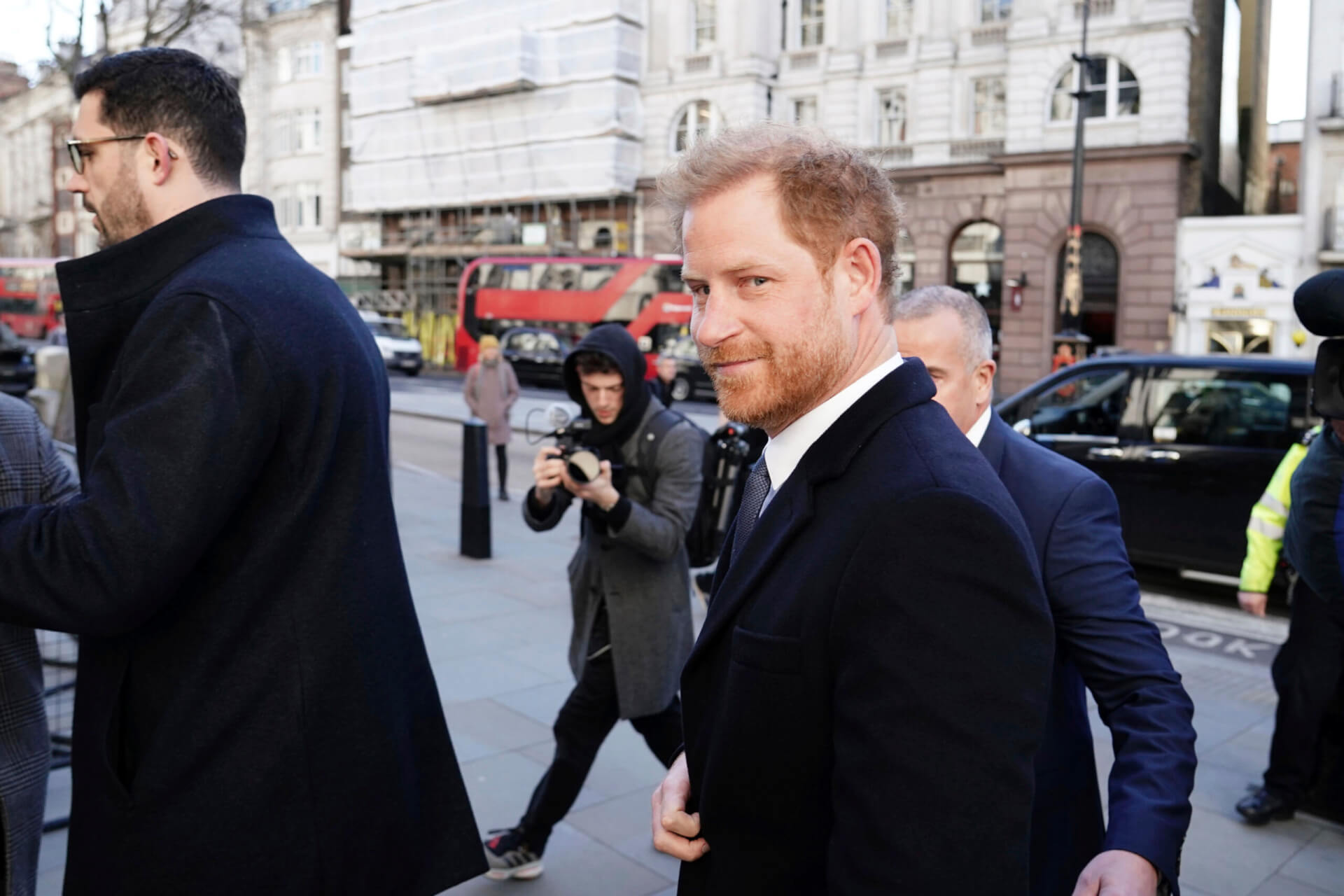 Prince Harry arrives at the Royal Courts Of Justice