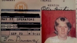 Tom Dunaway driver's license