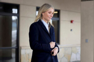 Actress Gwyneth Paltrow leaves Park City District Courthouse