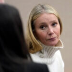 Actor Gwyneth Paltrow looks on before leaving the courtroom