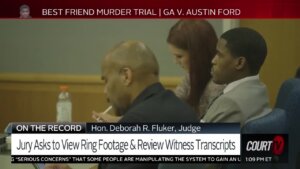 Austin Ford and attorneys in court.