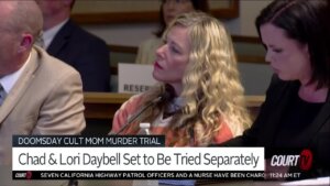 Lori Vallow Daybell sits in a courtroom