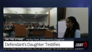 Harley Hunt testifies in court