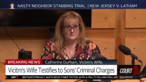 Catherine Tiffany Durham sits on the witness stand