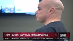 Robert Telles appears in court